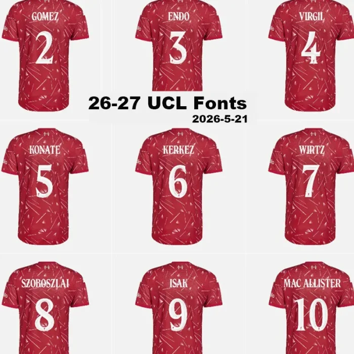 26-27 LIV Home Leaked Edition  Player Version Soccer Jersey