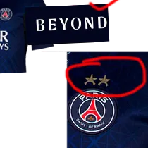25-26 PSG Home Print 2 Star Champions of Europe 26 Fans Soccer Jersey