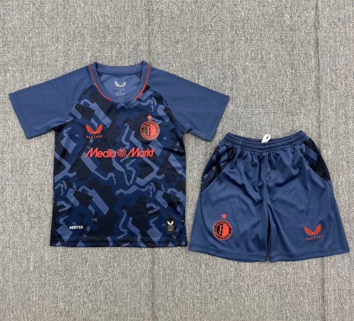 26-27 Feyenoord Away Kids Soccer Jersey