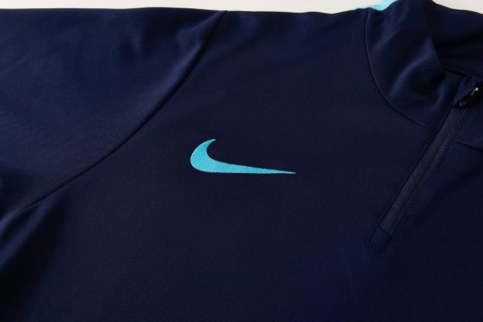 2026 NK Blue violet Half Pull Tracksuit