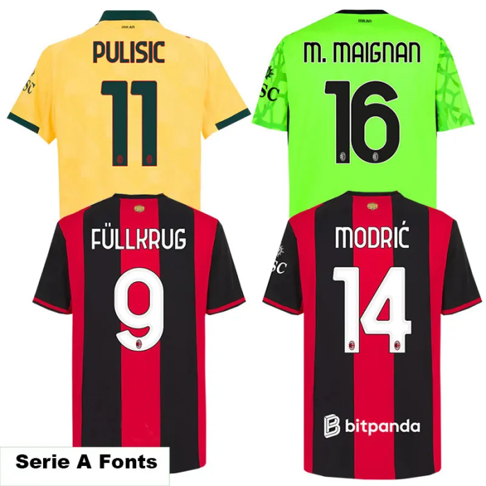 26-27 ACM Home Player Version Soccer Jersey