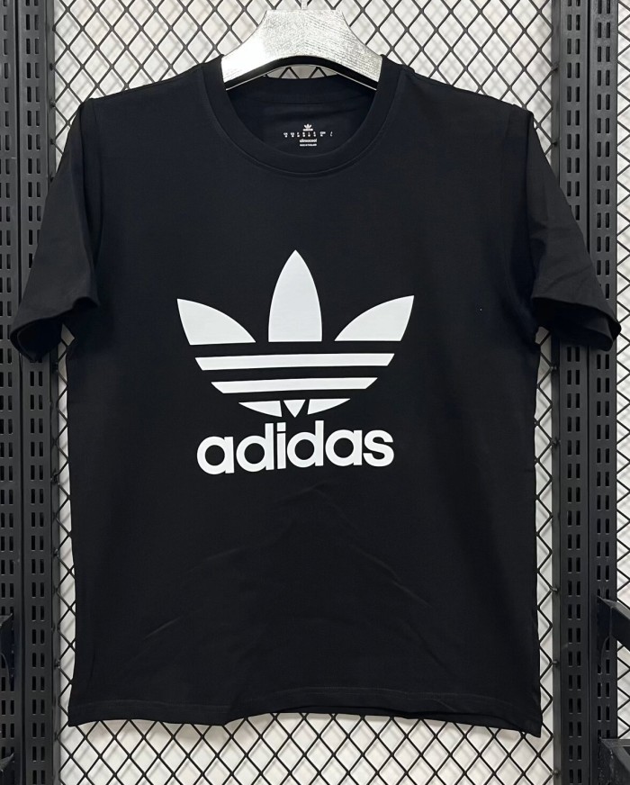 2026 AD Black High Quality Pure Cotton Casual T-Shirt