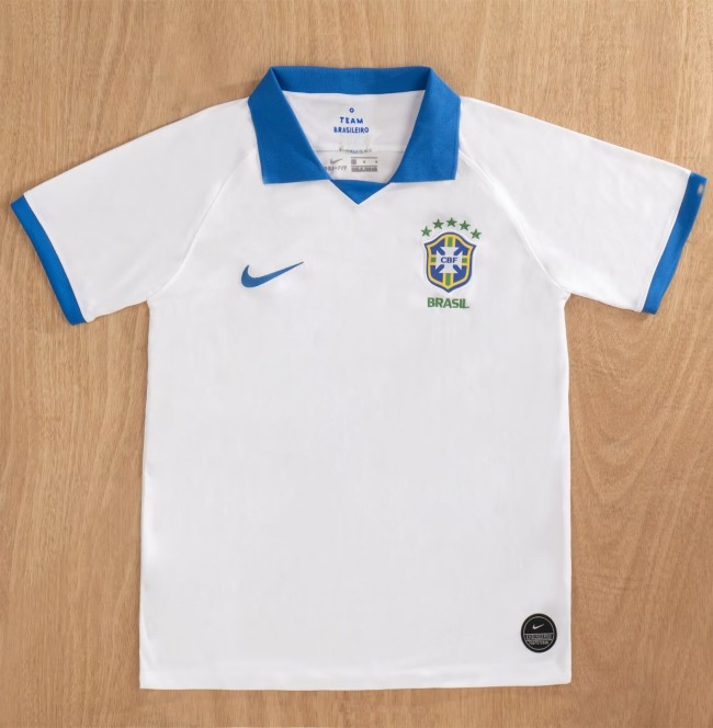 2019 Brazil Away Retro Soccer Jersey