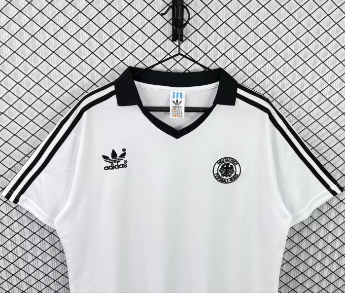 1982 Germany Home Retro Soccer Jersey
