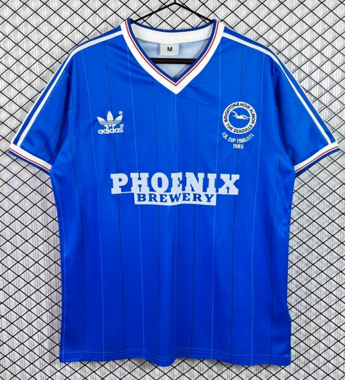 1983-1984  Brighton Home Retro Soccer Jersey