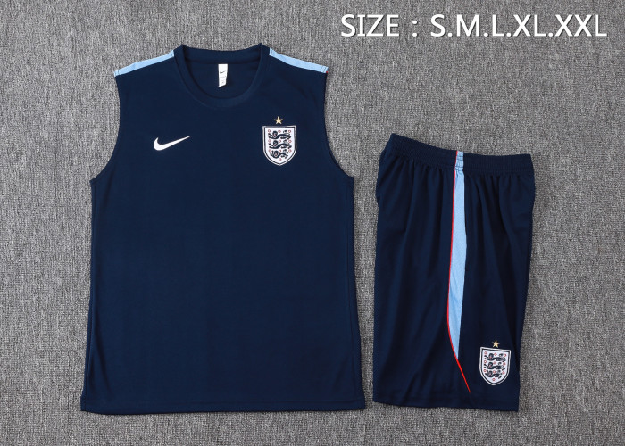 26-27 England High Quality Tank Top And Shorts Suit