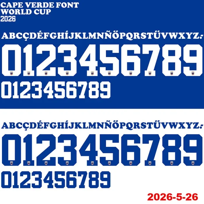 2026 Cape Verde Home Fans Soccer Jersey
