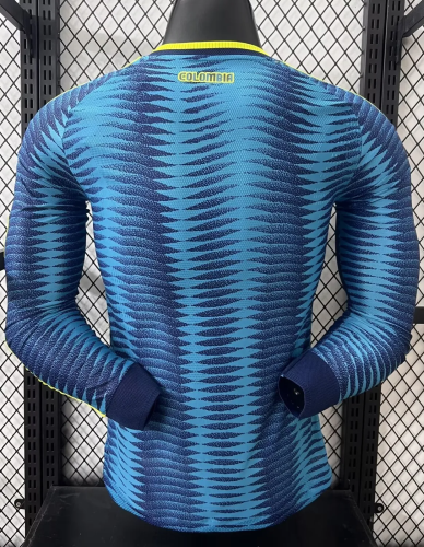2026 Colombia Away Long Sleeve Player Version Soccer Jersey*长袖球员
