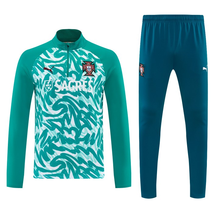 26-27 Portugal High Quality Half Pull Tracksuit