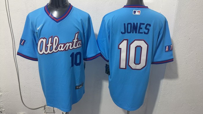 2026 MLB Atlanta Braves Blue New Pattern Jersey