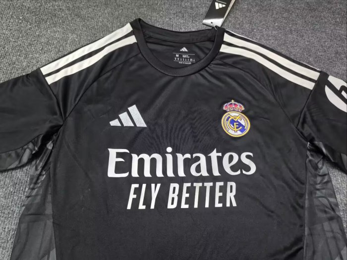 26-27 RMA Black GoalKeeper Fans Soccer Jersey