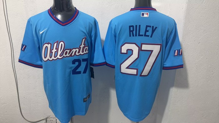 2026 MLB Atlanta Braves Blue New Pattern Jersey