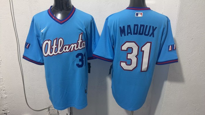2026 MLB Atlanta Braves Blue New Pattern Jersey