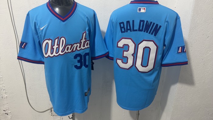 2026 MLB Atlanta Braves Blue New Pattern Jersey