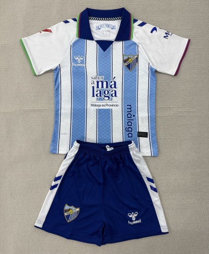 26-27 Malaga Home Kids Soccer Jersey