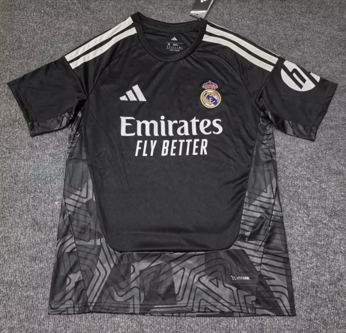 26-27 RMA Black GoalKeeper Fans Soccer Jersey