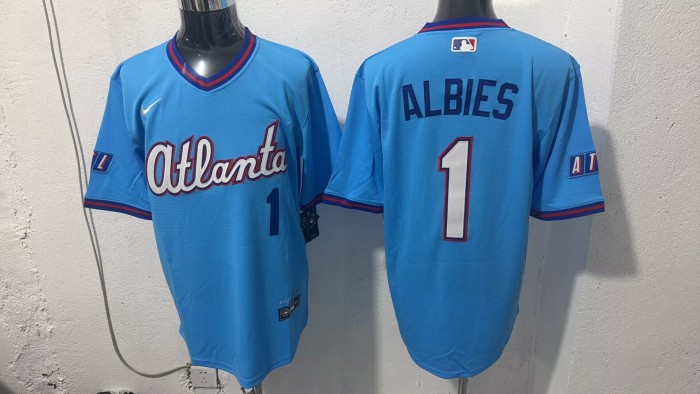 2026 MLB Atlanta Braves Blue New Pattern Jersey