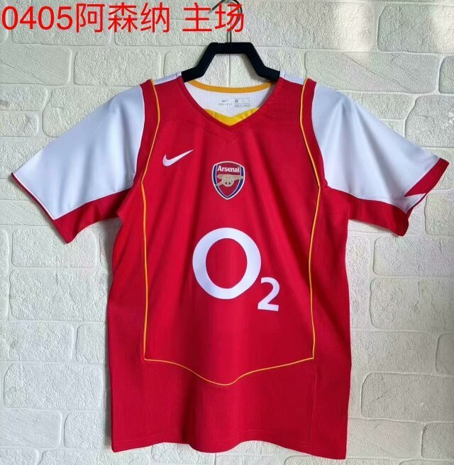 2004-2005 Arsenal Home Retro Soccer Jersey