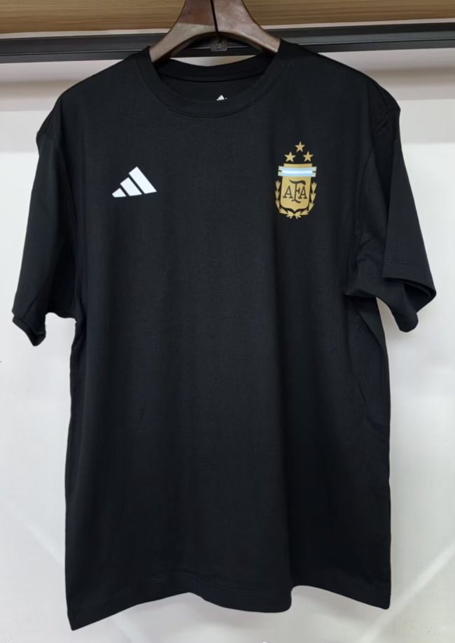26-27 Argentina Black High Quality Casual T-Shirt