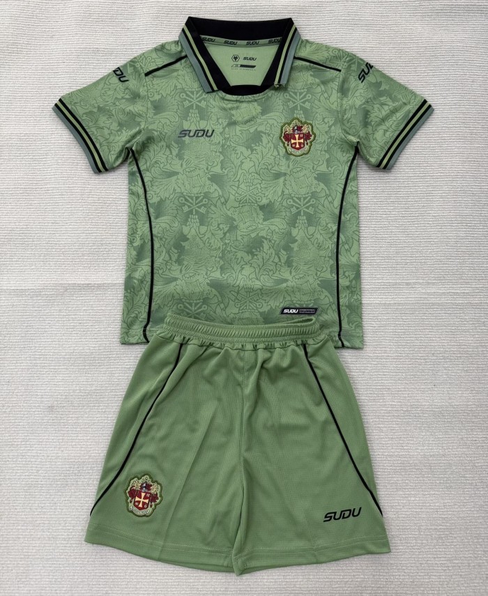 26-27 Wolves Green GoalKeeper Kids Soccer Jersey