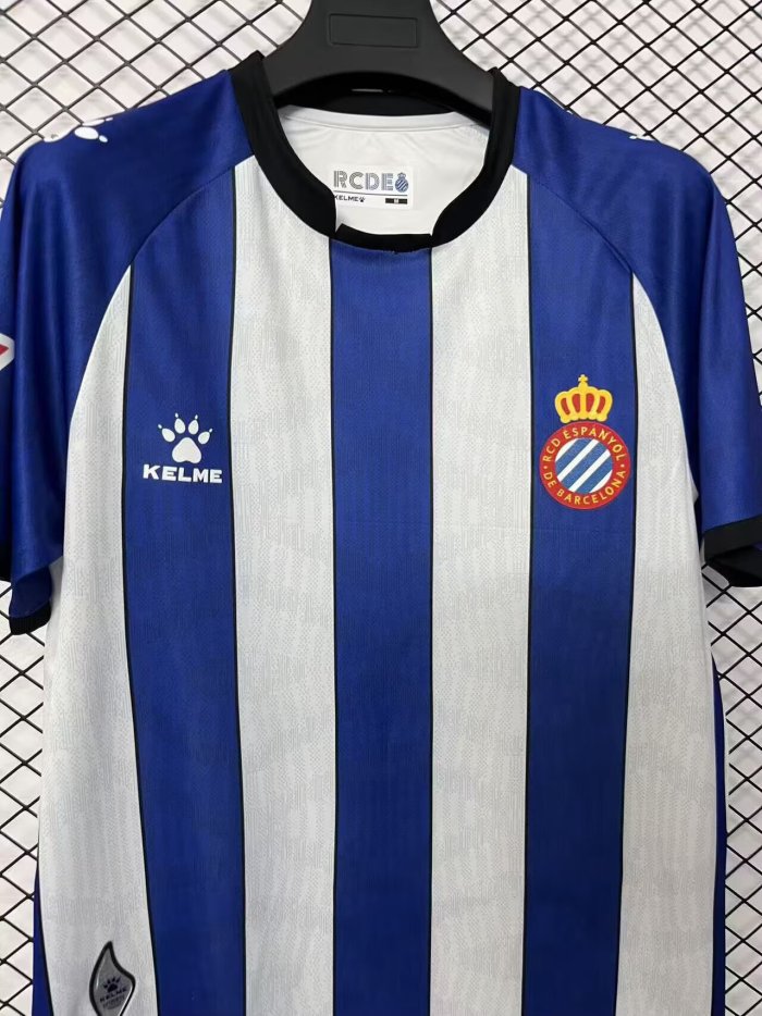 26-27 Espanyol Home Fans Soccer Jersey