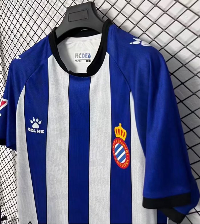 26-27 Espanyol Home Fans Soccer Jersey