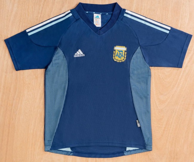 2002 Argentina Away Retro Soccer Jersey