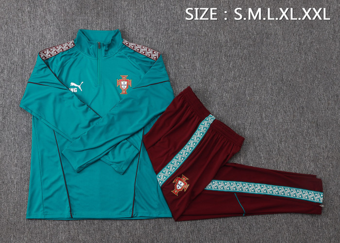 26-27 Portugal High Quality Half Pull Tracksuit