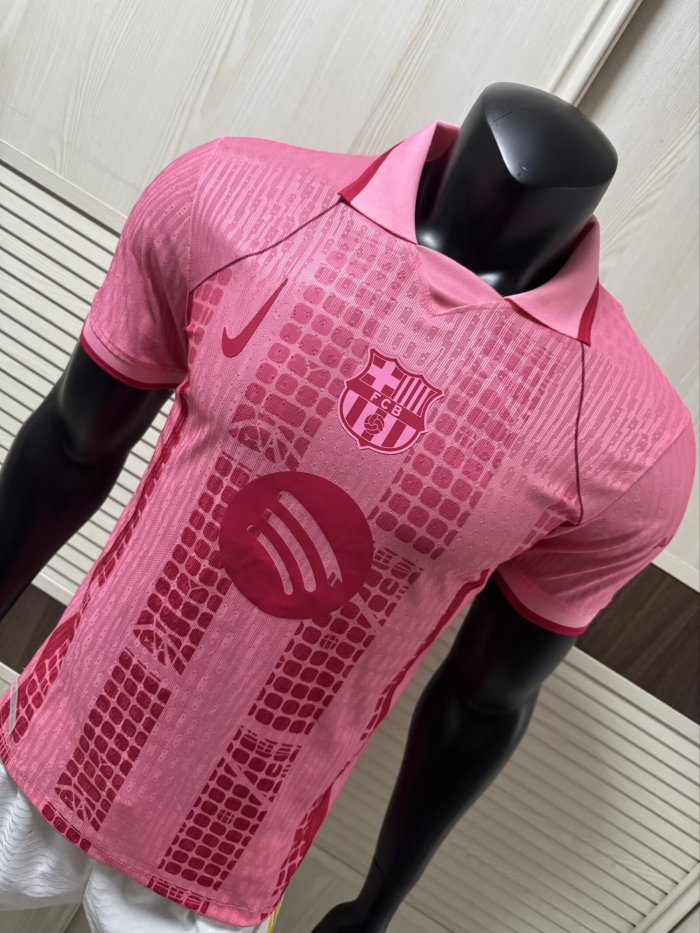 26-27 BAR Pink Special Edition Player Version Soccer Jersey