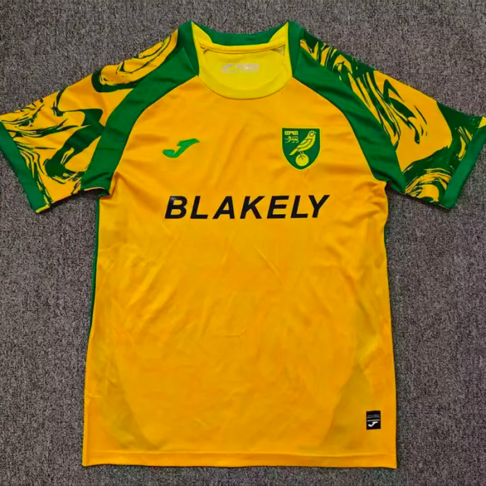 26-27 Norwich City Home Fans Soccer Jersey