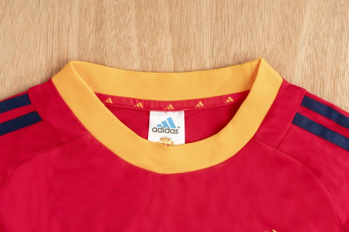 2002 Spain Home Retro Soccer Jersey