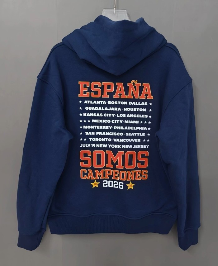 2026 Spain Blue Hoody 蓝色(加绒)