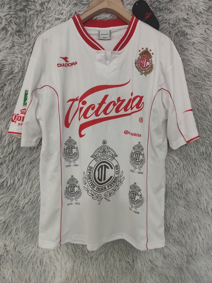 1998-1999 Toluca Away Retro Fans Soccer Jersey