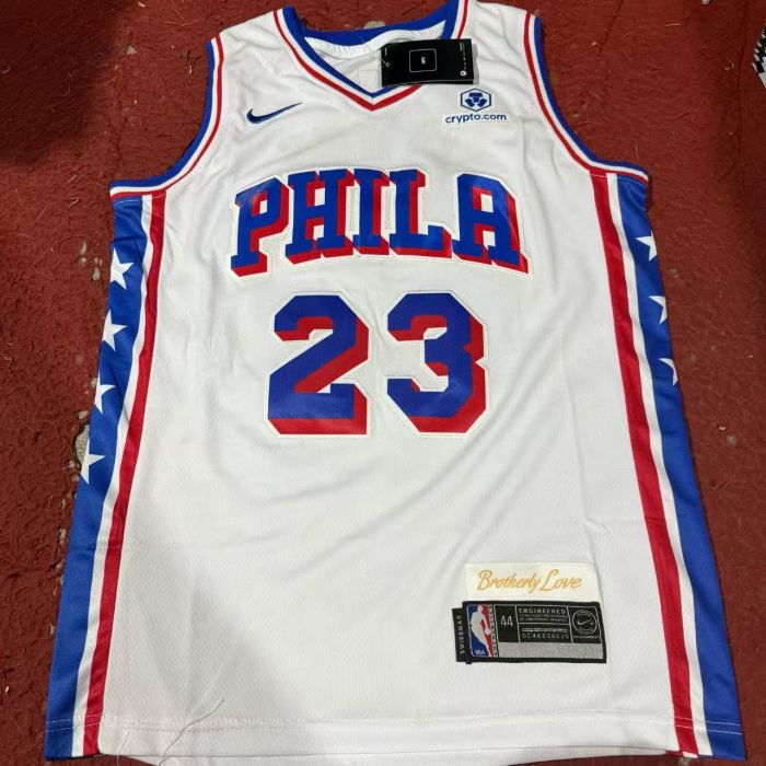2026-27 Sixers James #23 White Top Quality Dense Embroidery NBA Jersey