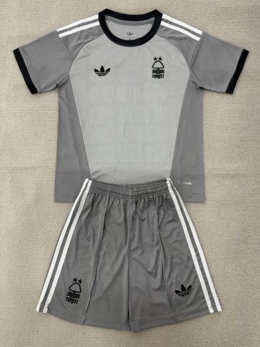 26-27 Nottingham Grey Goalkeeper Kids Soccer Jersey