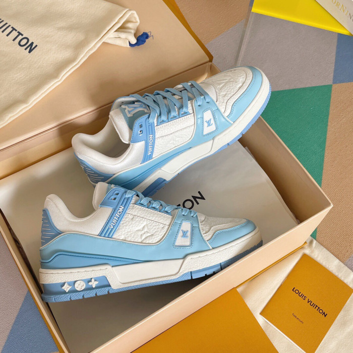 Louis Vuitton Trainer Monogram denim Sneaker Size 36-46 5-Color