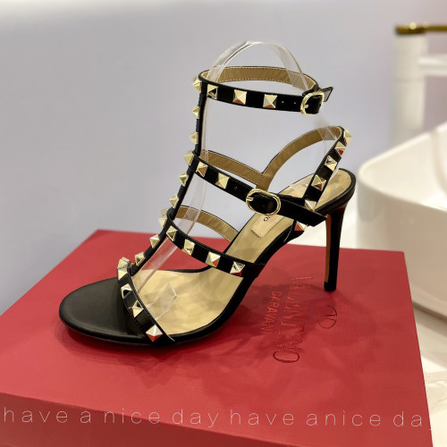 Valentino Rockstud Calfskin Ankle Strap Pumps Size 35-41 4-Color