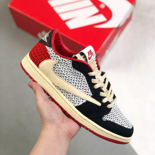 Nike Air Jordan 1 x Travis Scott Low Top Sneaker Shoes Gr. 36-46