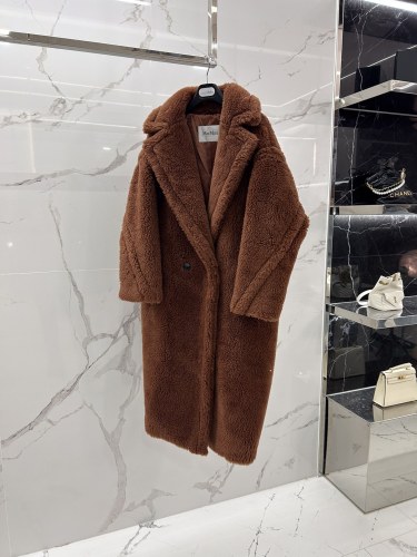 Max Mara Teddy fur long coat Size XS-M