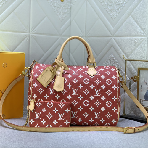 Louis Vuitton Speedy P9 Bandoulière 30 Monogram Leather Travel Bags Size 30*21*7cm