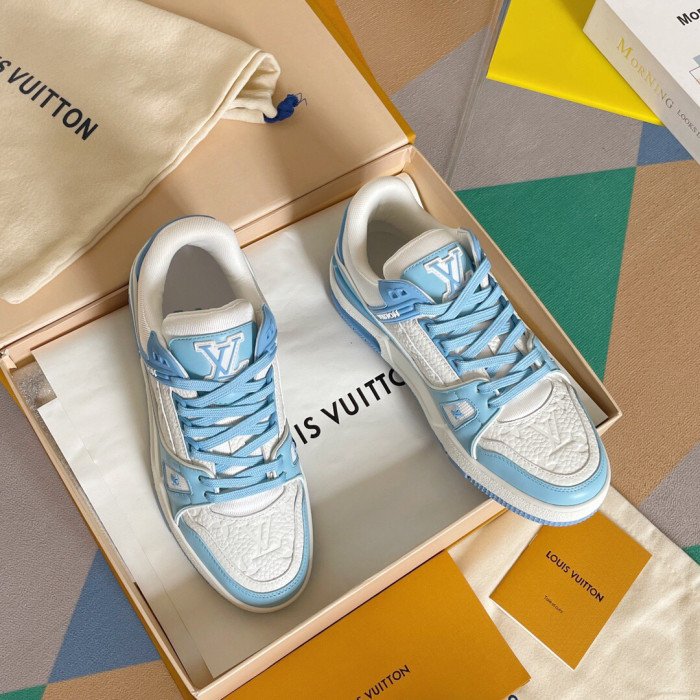 Louis Vuitton Trainer Monogram denim Sneaker Size 36-46 5-Color