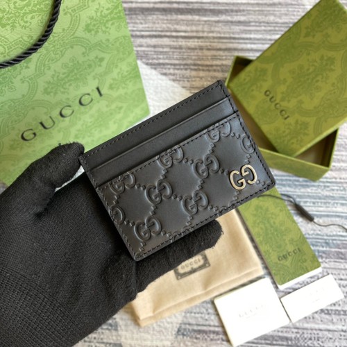 Gucci GG Gucci Signature card case Size 10*7cm Style: 473927