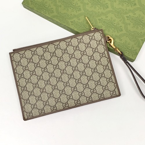 Gucci New GG Supreme Pouch Size 24*17.5*1cm Style 672989