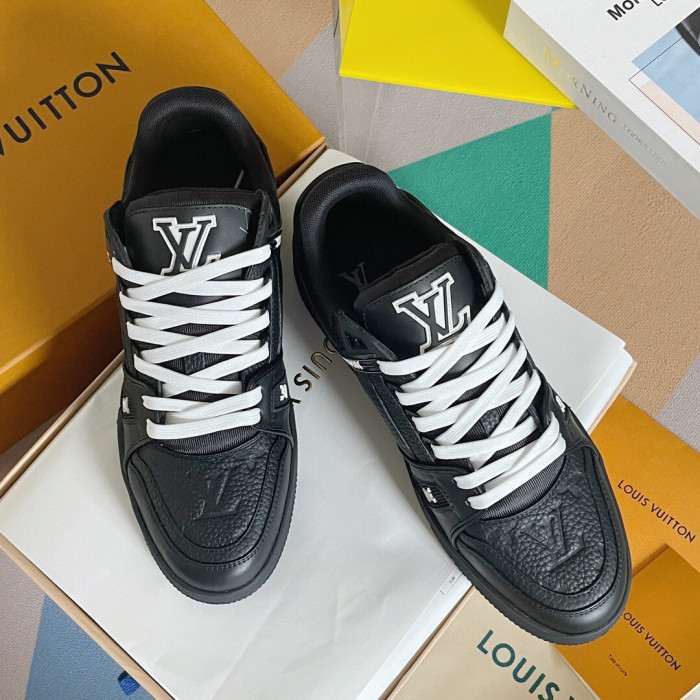 Louis Vuitton Trainer Monogram denim Sneaker Size 36-46 5-Color