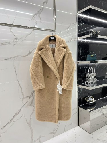Max Mara Teddy fur long coat Size XS-M