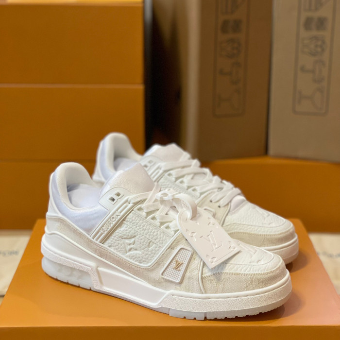 Louis Vuitton Trainer Monogram denim Sneaker Size 36-46  5-Color