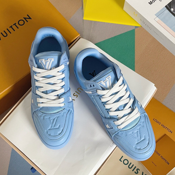 Louis Vuitton Trainer Monogram denim Sneaker Size 36-46 5-Color