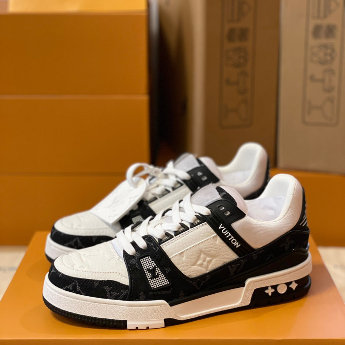 Louis Vuitton Trainer Monogram denim Sneaker Size 36-46  5-Color