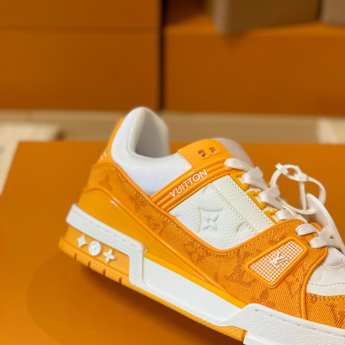 Louis Vuitton Trainer Monogram denim Sneaker Size 36-46  5-Color