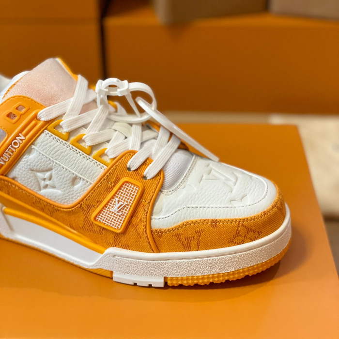 Louis Vuitton Trainer Monogram denim Sneaker Size 36-46  5-Color